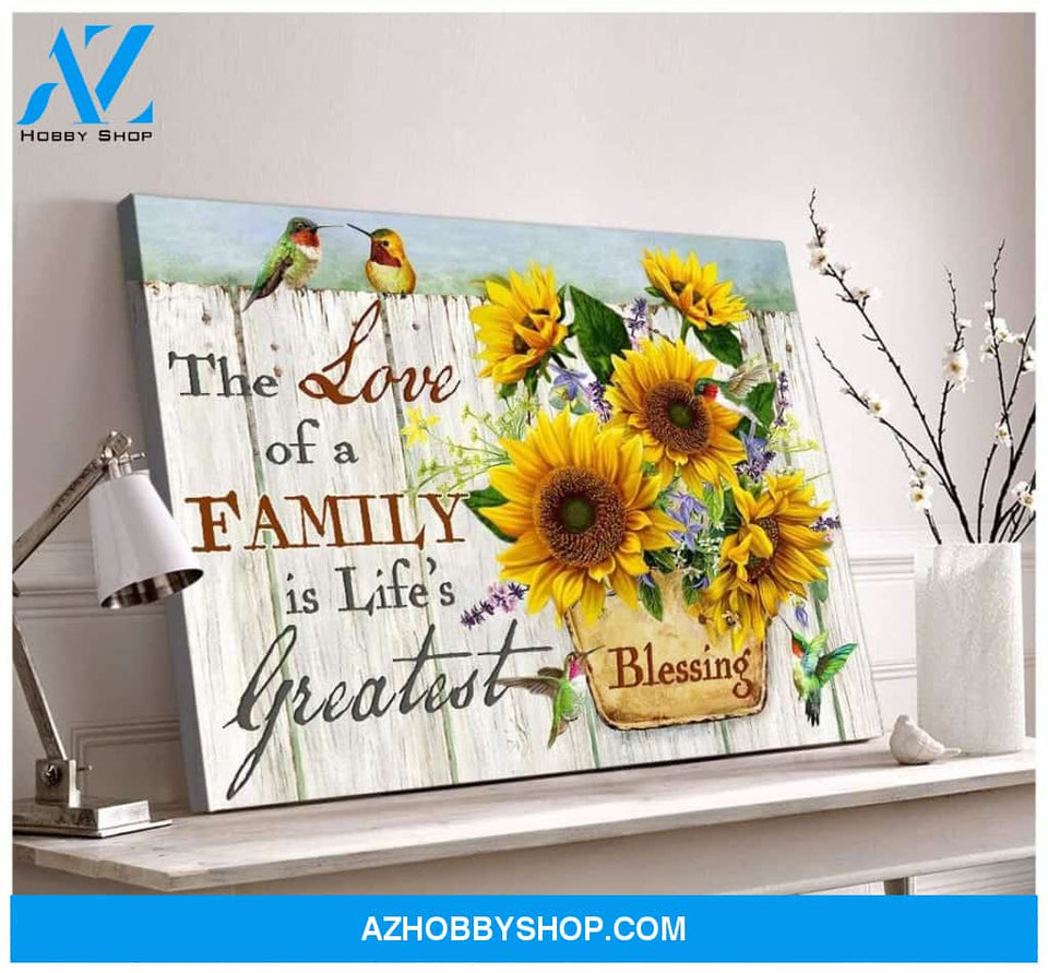 Blessing Hummingbird Wall Art Canvas, Wall Decor Visual Art