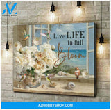 Bloom Hummingbird Wall Art Canvas, Wall Decor Visual Art