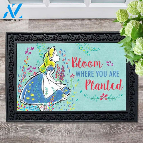 Bloom Where You Are Planted Alice Doormat - 18