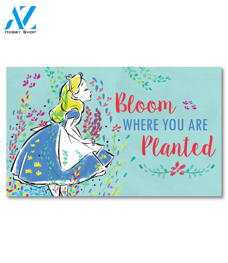 Bloom Where You Are Planted Alice Doormat - 18" x 30"