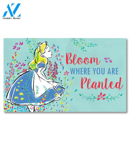 Bloom Where You Are Planted Alice Doormat - 18" x 30"
