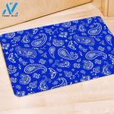 Blue Bandana Door Mat