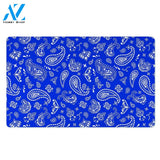 Blue Bandana Door Mat