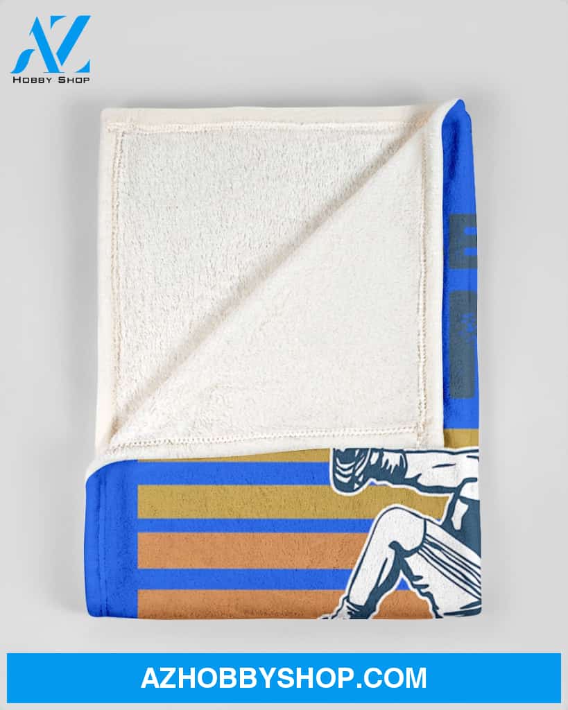 Blue Blanket Best Wrestling Grandpa Fleece Blanket Home Decor Bedding Couch Sofa Soft And Comfy Cozy Gift For Wrestling Lovers