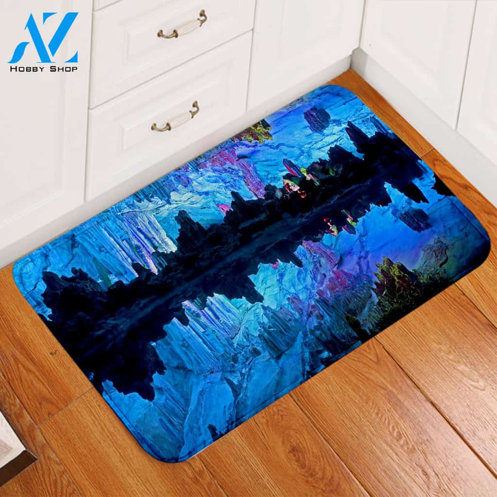 Blue Glacier Door Mat