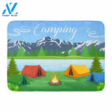 Blue Graphic Flat Camping Indoor and Outdoor Doormat Welcome Mat House Warming Gift Home Decor Funny Doormat Gift Idea