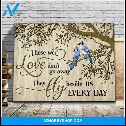 Blue Jay Bird Canvas - Hanging Art Above Sofa