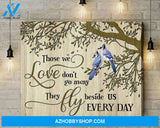 Blue Jay Bird Those We Love Wall Art Canvas Prints, Wall Decor Visual Art