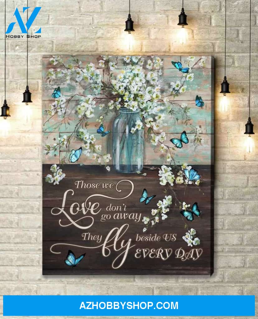 Blue Jay Bird Those We Love Wall Art Canvas Prints