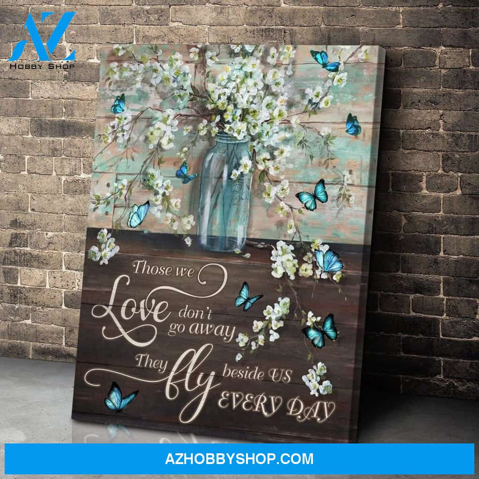 Blue Jay Bird Those We Love Wall Art Canvas Prints