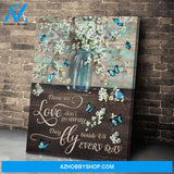 Blue Jay Bird Those We Love Wall Art Canvas Prints