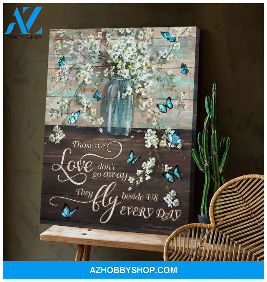 Blue Jay Bird Those We Love Wall Art Canvas Prints