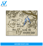Blue Jay Bird Those We Love Wall Art Canvas Prints, Wall Decor Visual Art