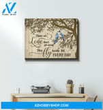 Blue Jay Bird Those We Love Wall Art Canvas Prints, Wall Decor Visual Art