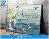 Blue Jay Bird When You Believe Wall Art Canvas Prints, Wall Decor Visual Art