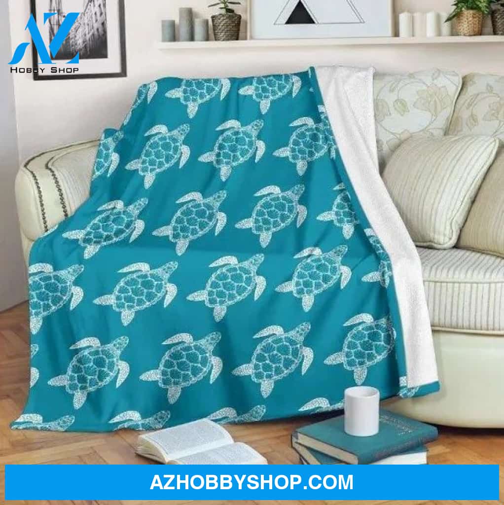 Blue Turtle CLM0512723S Sherpa Fleece Blanket