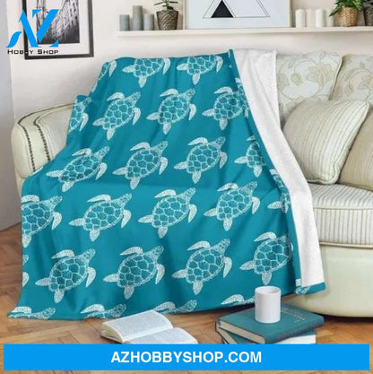 Blue Turtle CLM0512723S Sherpa Fleece Blanket