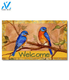 Bluebirds on a Branch Doormat - 18" x 30"