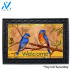 Bluebirds on a Branch Doormat - 18" x 30"