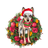 Godmerch- Ornament- Blue Heeler Christmas Ornament, Happy Christmas Ornament, Car Ornament