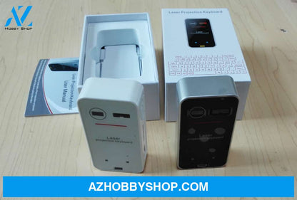 Bluetooth Wireless Laser Keyboard White