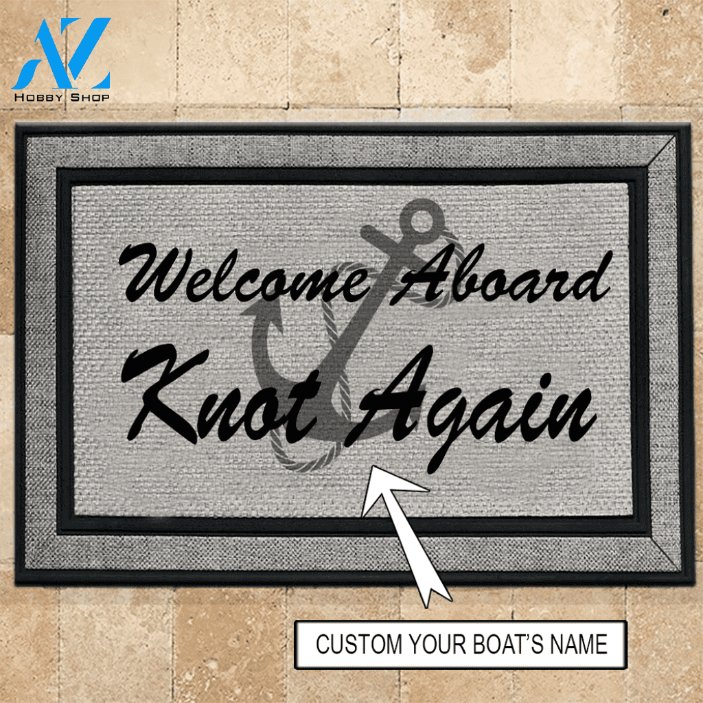 Boat Doormat Customized Boat Welcome | Welcome Mat | House Warming Gift