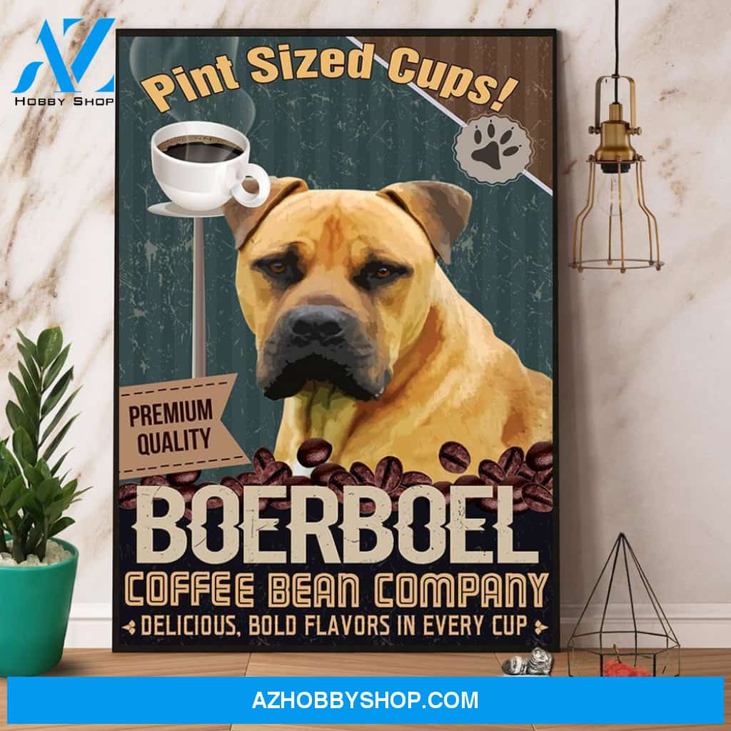 Boerboel Coffee Bean Company Canvas And Poster, Wall Decor Visual Art
