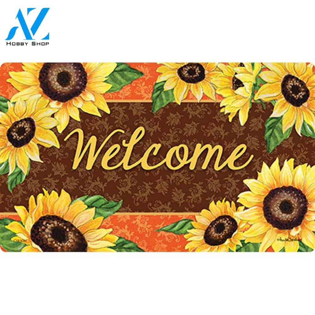 Bold Sunflowers Doormat