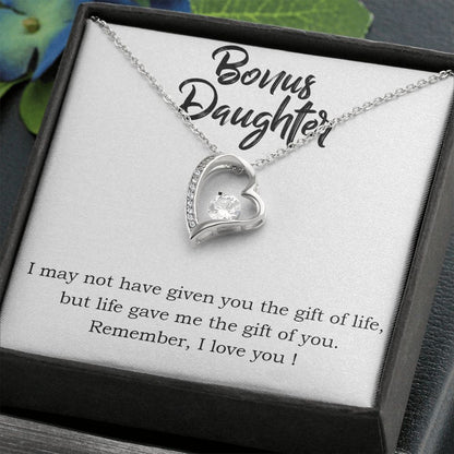 Stepdaughter Forever Love Heart Necklace