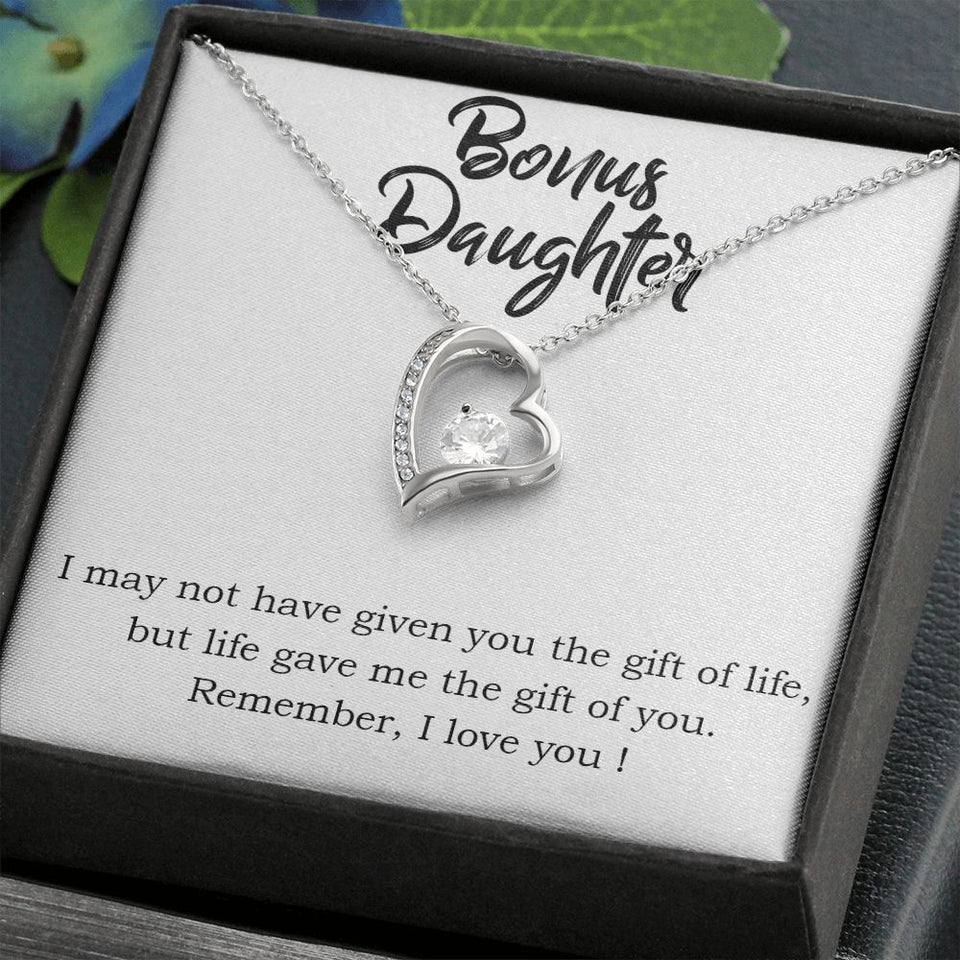Stepdaughter Forever Love Heart Necklace