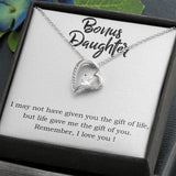 Stepdaughter Forever Love Heart Necklace
