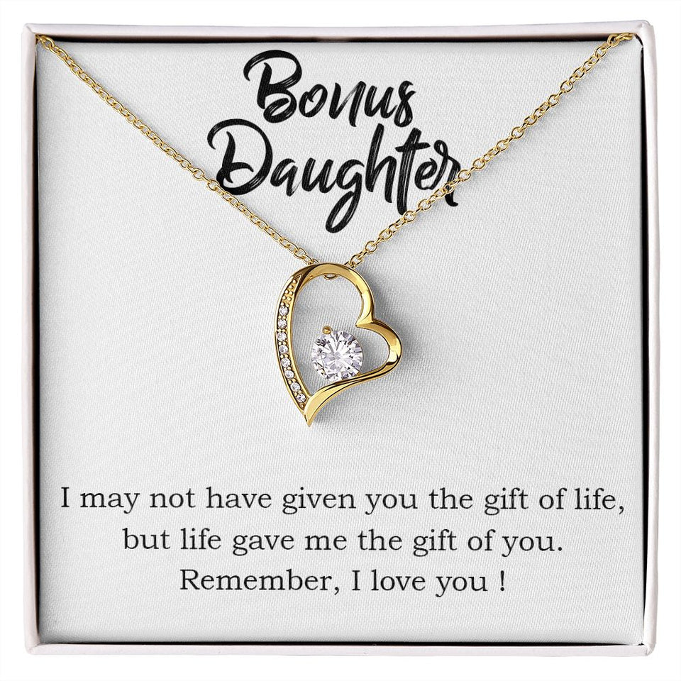 Stepdaughter Forever Love Heart Necklace