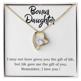 Stepdaughter Forever Love Heart Necklace