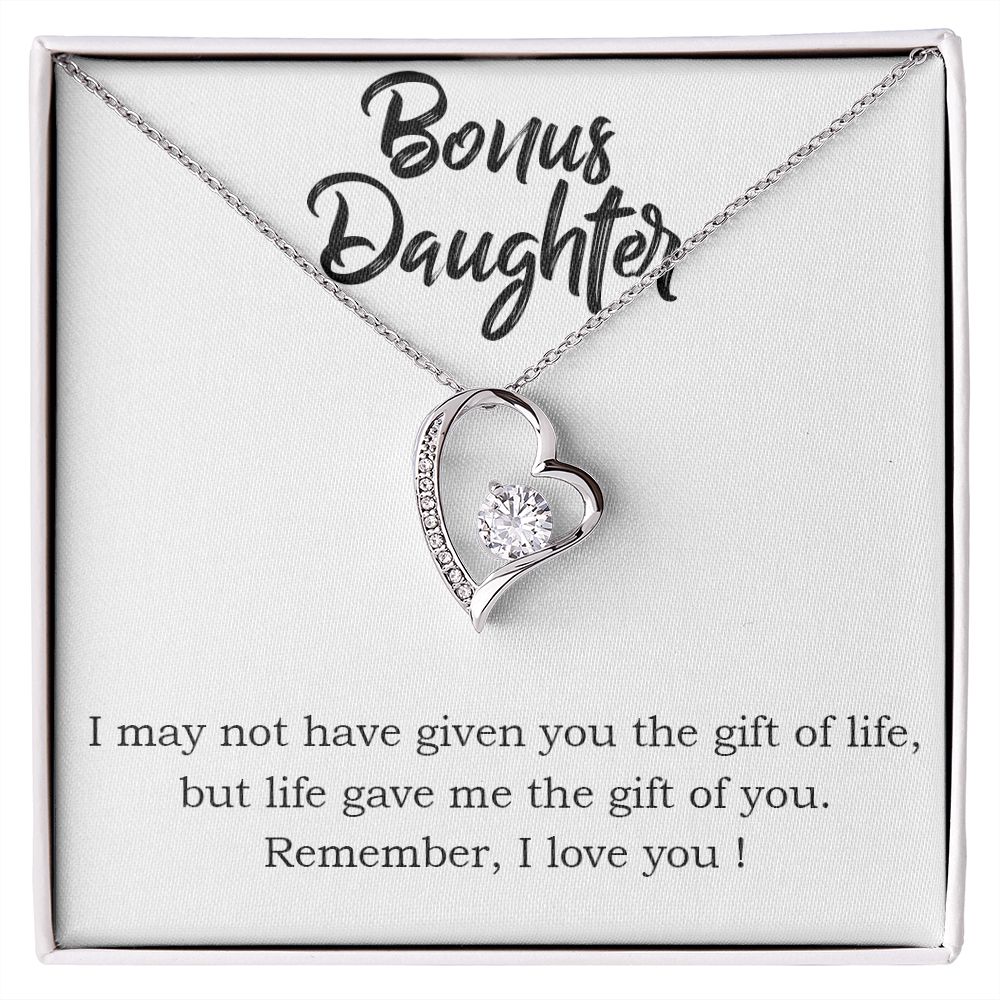 Stepdaughter Forever Love Heart Necklace