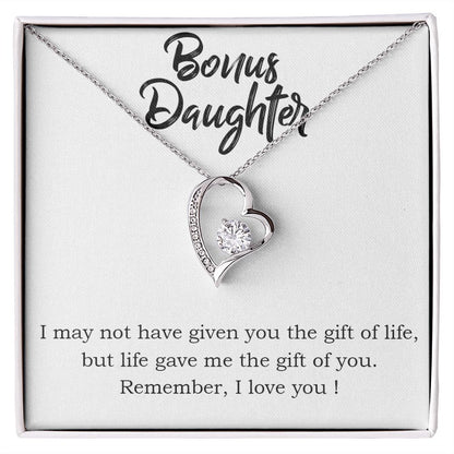 Stepdaughter Forever Love Heart Necklace