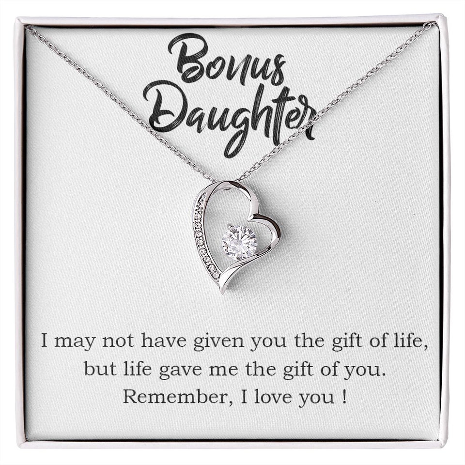 Stepdaughter Forever Love Heart Necklace