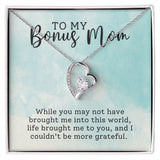 Bonus Mom Grateful Forever Love Heart Necklace