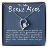 Bonus Mom Patience Forever Love Heart Necklace Gift For Stepmother