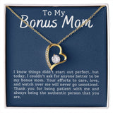 Bonus Mom Patience Forever Love Heart Necklace Gift For Stepmother