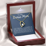 Bonus Mom Patience Forever Love Heart Necklace Gift For Stepmother