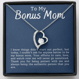 Bonus Mom Patience Forever Love Heart Necklace Gift For Stepmother