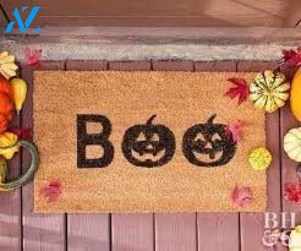 Boo Pumpkin CLT091002R Doormat