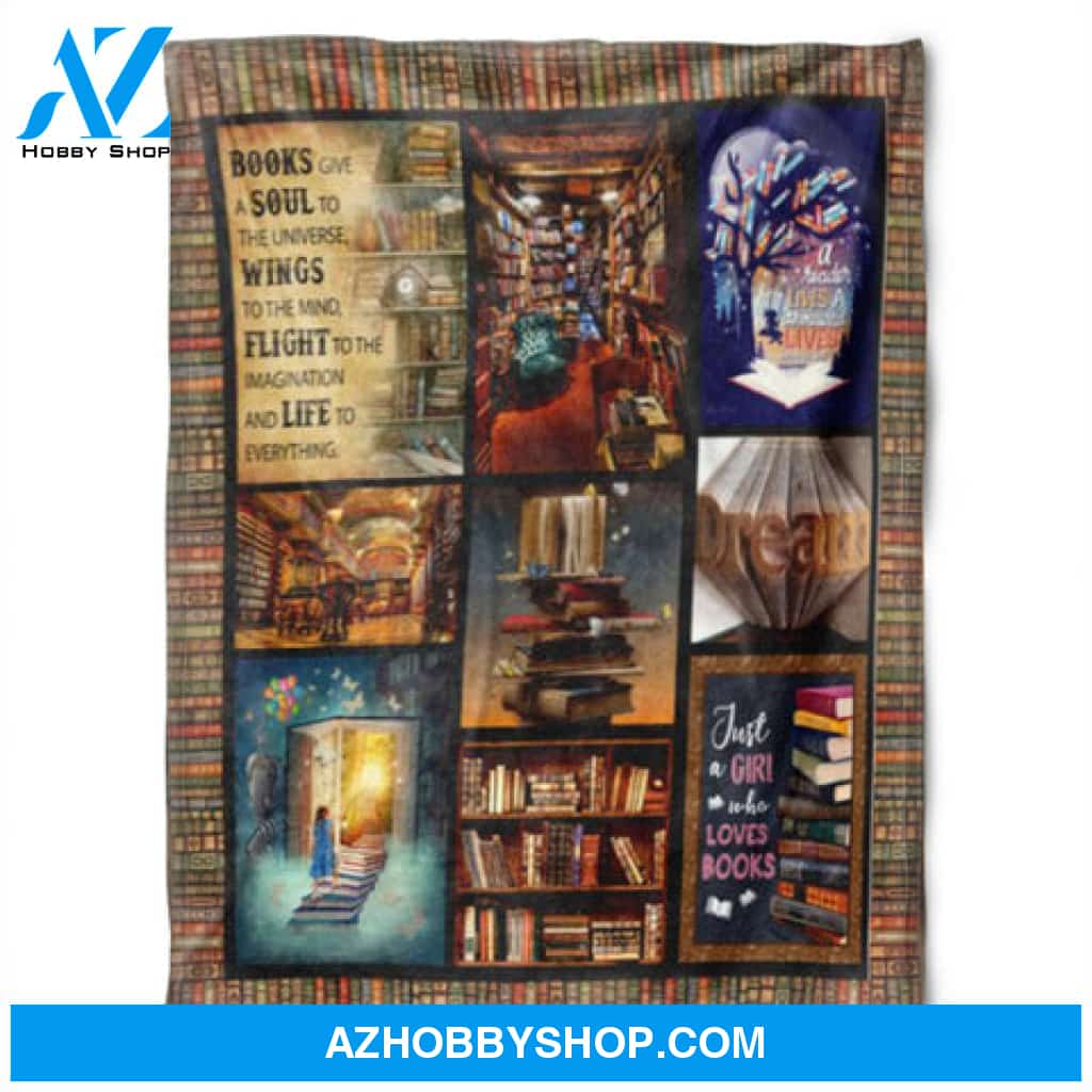 Book Blanket, Books Give A Soul To The Universe, Read Lover, Vintage Library, Bookworm