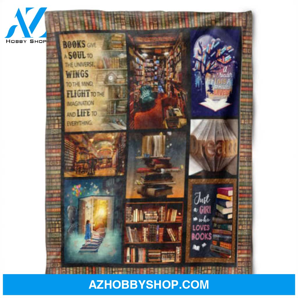 Book Blanket, Books Give A Soul To The Universe, Read Lover, Vintage Library, Bookworm