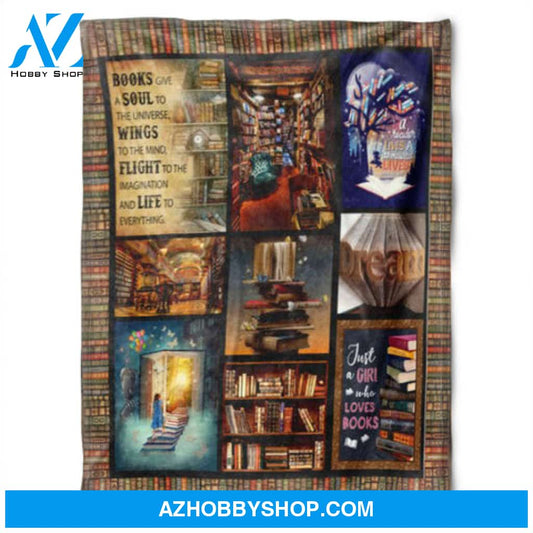 Book Blanket, Books Give A Soul To The Universe, Read Lover, Vintage Library, Bookworm