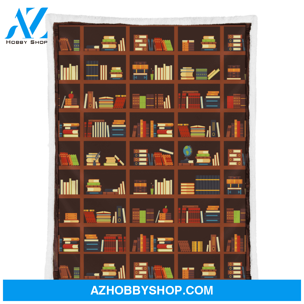 Book Blanket, Librarian Gifts For Librarian, Bookcase Book, Perfect Gift for Book Lovers, Reading Book