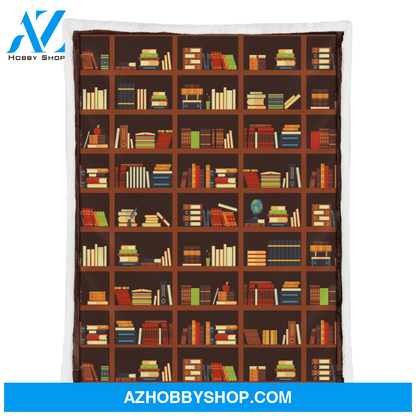 Book Blanket, Librarian Gifts For Librarian, Bookcase Book, Perfect Gift for Book Lovers, Reading Book