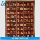 Book Blanket, Librarian Gifts For Librarian, Bookcase Book, Perfect Gift for Book Lovers, Reading Book