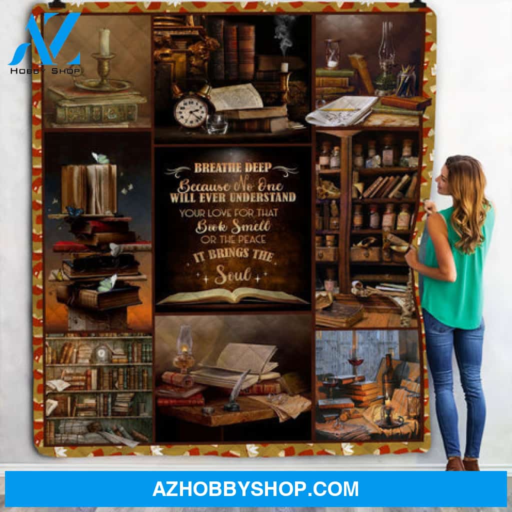 Book Lover, I Love Reading Book Library Bookshelf, Bookworm Blanket