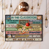 Books In This Classroom We Are Family Paper Poster No Frame Matte Canvas Wall Decor